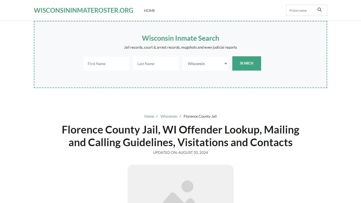 Florence County Jail, WI: Inmate Search Options, Visitations, Contacts